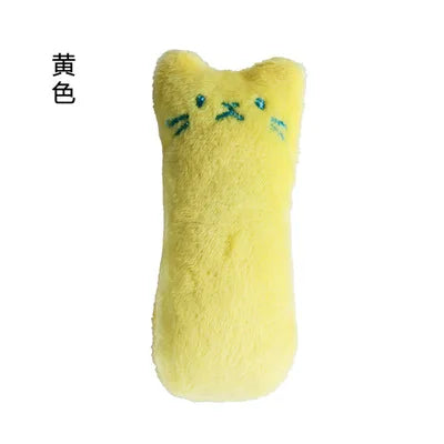 Teeth Grinding Catnip Toys Funny Interactive Plush Cat Toy Pet Kitten Chewing Vocal Toy Claws Thumb Bite Cat mint For Cats