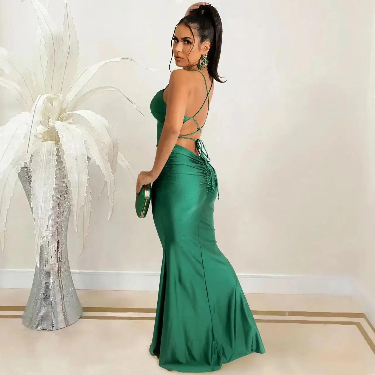 Maxi Dress Backless Bodycon Sexy Streetwear Party Elegant Festival Evening Summer Long Dress