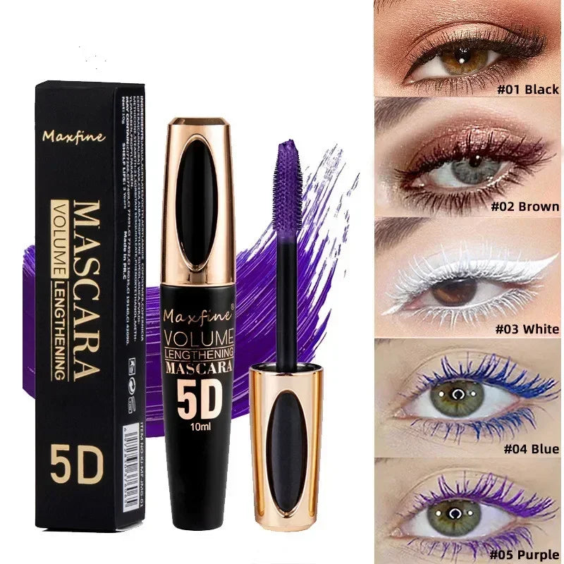 Mascara Waterproof  Blue Red Purple Black Mascara