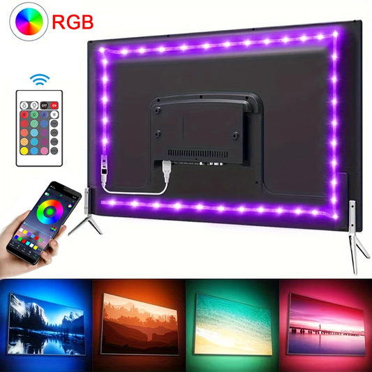 Led Strip Lights Bluetooth Control RGB LED Lights for TV USB 5V Led Tape for TV Backlight Room Party Decoration