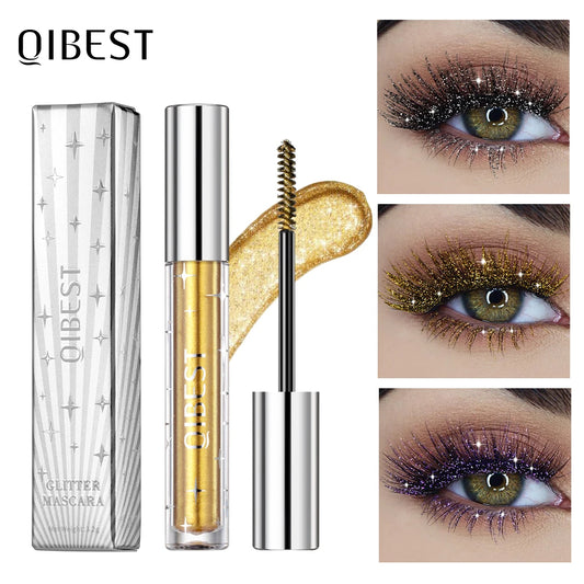 Diamond Glitter Mascara Long Lasting Quick Dry Curling Extension Eyelashes Mascara Beauty Shiny Cosmetic For Women Makeup