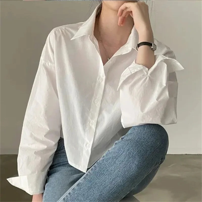 Woman Crop Tops Blouse Party Clothing