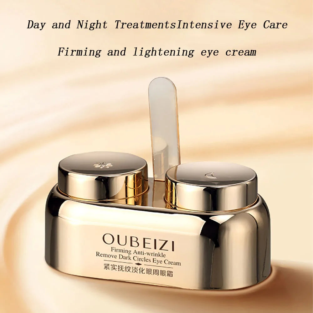 Day Eye Cream Night Eye Cream Double Skin Care Reduce Dark Circles Tightens Eye Contour Anti Wrinkle Eye Puffiness Eye Care