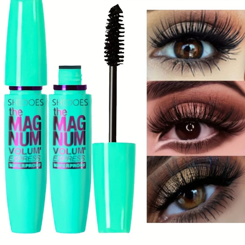 4D Black Mascara Thickening, Lengthening, Curling, Waterproof Liquid Fiber Mascara