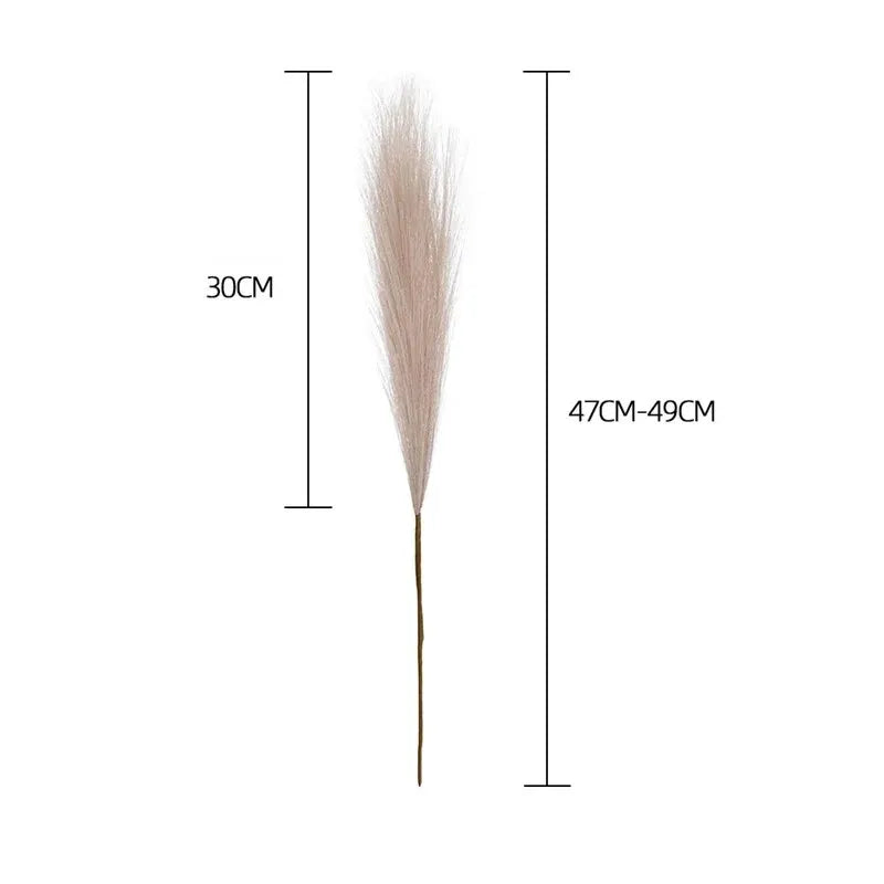 10pcs Artificial Reed Ins Wind Bouquet Imitation Flowers Bohemian Home Living Room Decor Fake Reed Christmas Wedding Decoration