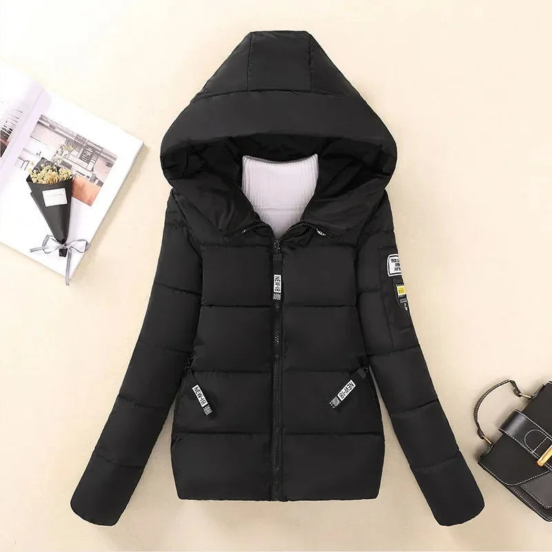 New Winter Jacket Women Parkas Hooded Short Coats Female Parka Warm Thicken Jacket Korean Loose Cotton Padded Outwear