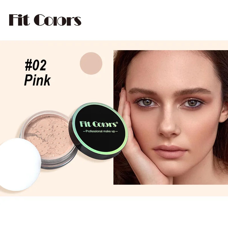 Fit Colors Concealer Smoothing Powder Waterproof, Sweat Resistant and Oil Resistant Makeup Powder Setting Powder