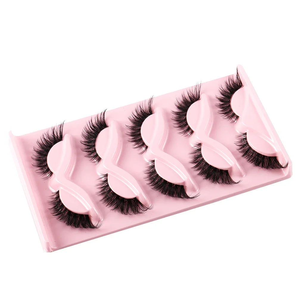 Cat Eye Lashes Faux Mink Eyelashes Natural long Manga Lashes Winged End Eye Elongated Eyelashes Fake Lashes Makeup