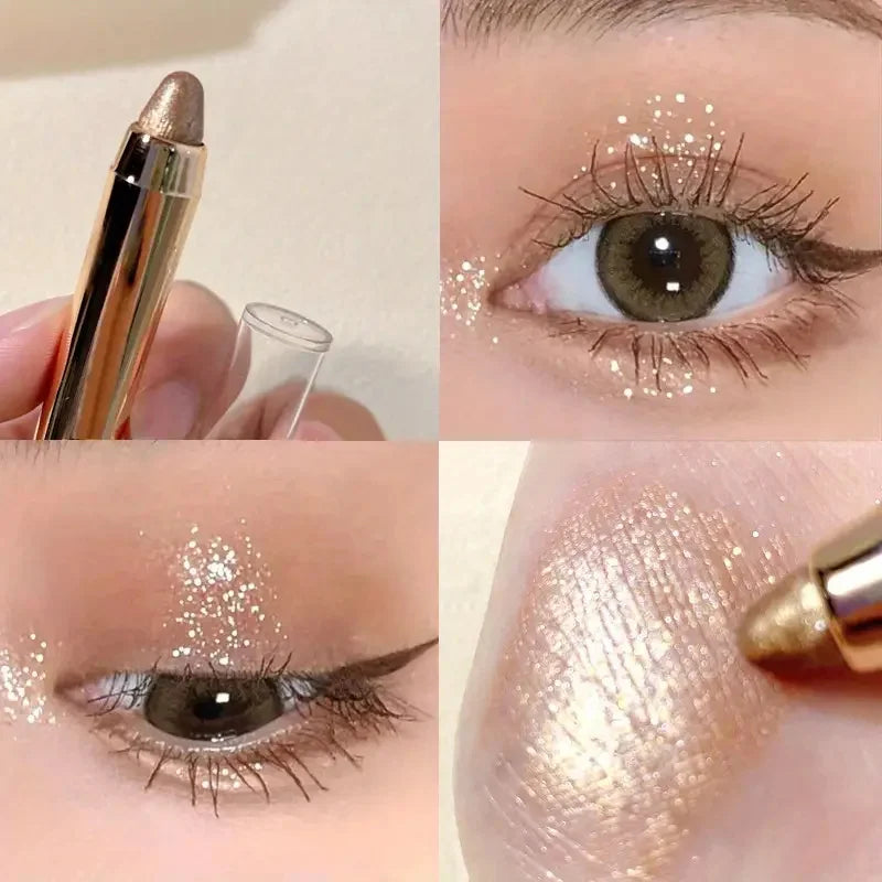 Eyeshadow Stick - Highlighter & Brightening Pen with Pearly Glitter & Matte Finish