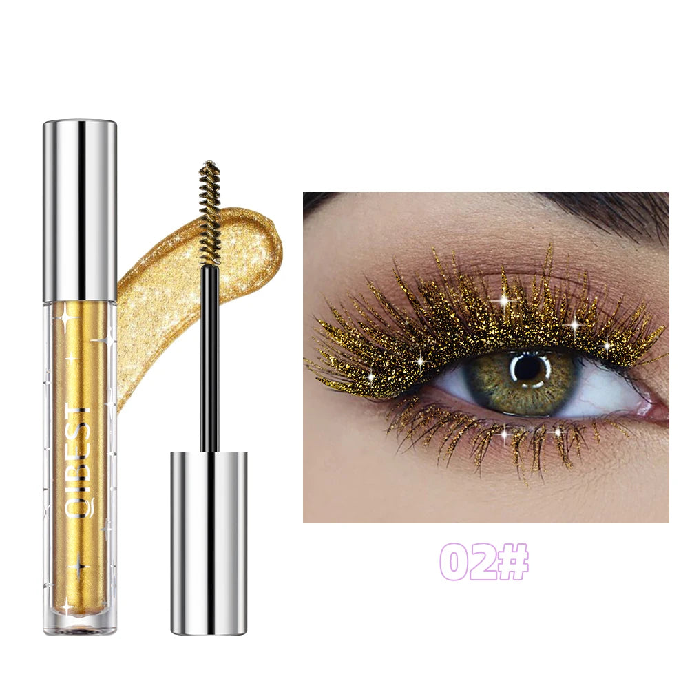 Diamond Glitter Mascara Long Lasting Quick Dry Curling Extension Eyelashes Mascara Beauty Shiny Cosmetic For Women Makeup