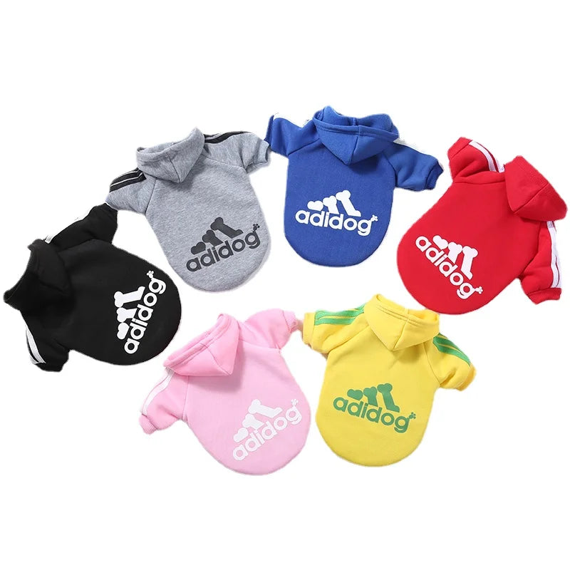 Pet Dog Clothes for Small Medium Big Large Dogs Cotton Hooded Sweatshirt Hot Selling Warm Two-Legged Pets Jacket