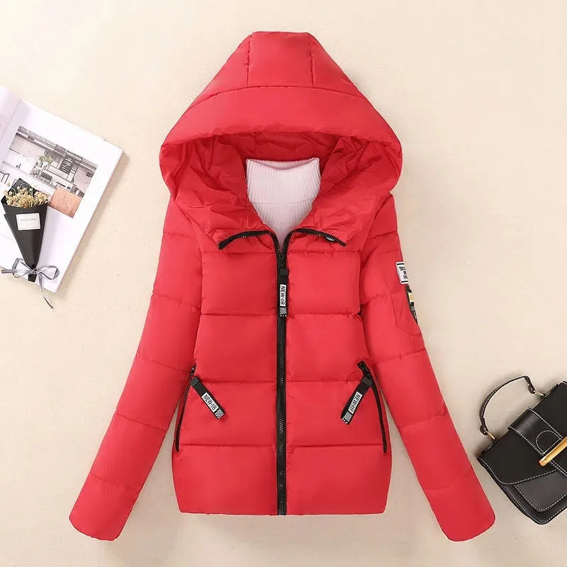 New Winter Jacket Women Parkas Hooded Short Coats Female Parka Warm Thicken Jacket Korean Loose Cotton Padded Outwear