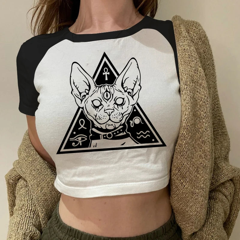 Sexy T Shirts Future Milf Star Fashion Women Crop Top Harajuku Streetwear Outfits Summer Sexy Party Femme Y2k Women Clothes