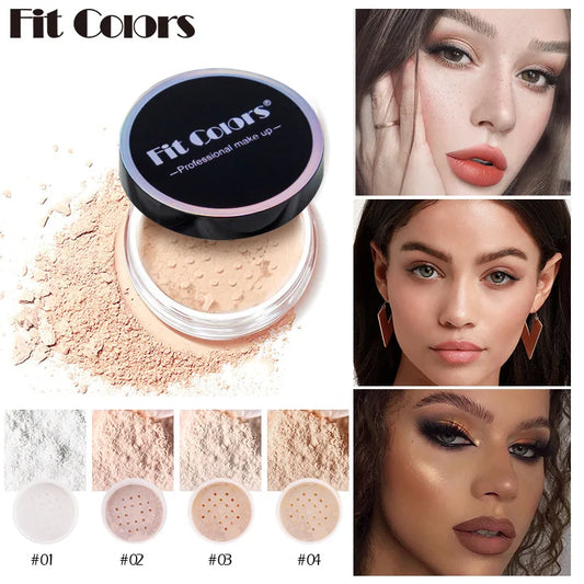 Fit Colors Concealer Smoothing Powder Waterproof, Sweat Resistant and Oil Resistant Makeup Powder Setting Powder