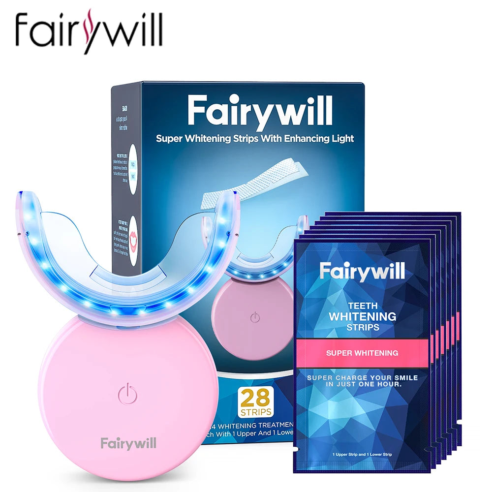 Fairywill Teeth Light Whitening Instrument Lights Oral Hygiene Interdental Healthy Teeth Care Easy to Use and Fast Result