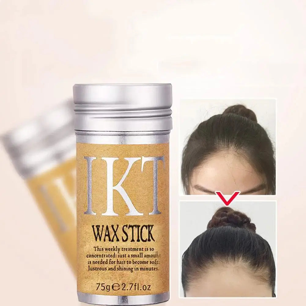 Professional Hair Wax Stick For Hair Styling Wig Strong Hold Hair Wax Stick Non-Greasy Long-Lasting Broken Hair Finishing Cream