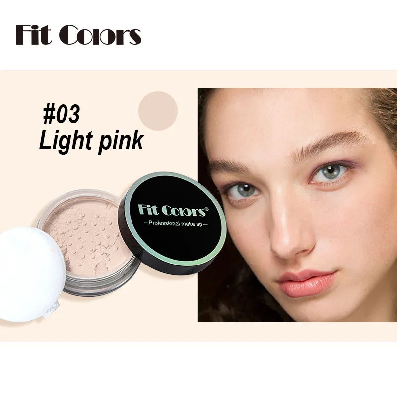 Fit Colors Concealer Smoothing Powder Waterproof, Sweat Resistant and Oil Resistant Makeup Powder Setting Powder