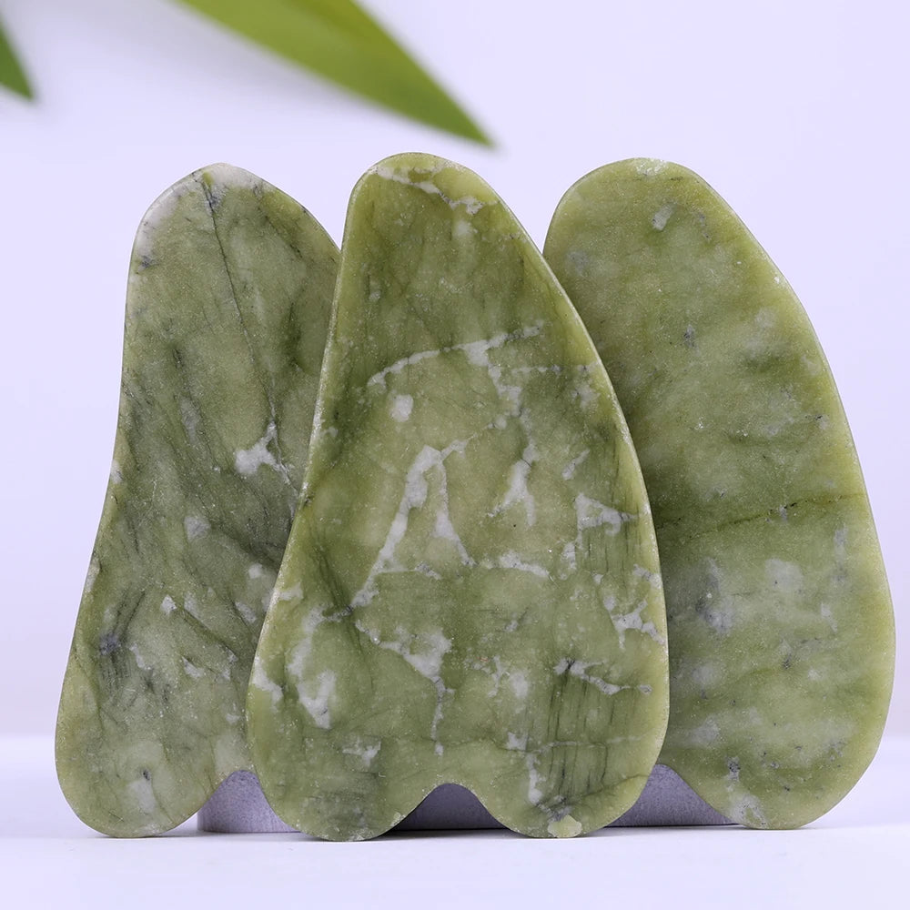 Natural Jade Stone Gua Sha Board Massage Guasha Scraper Plate Face Beauty Health Massager Tools For Face Neck Back Skincare