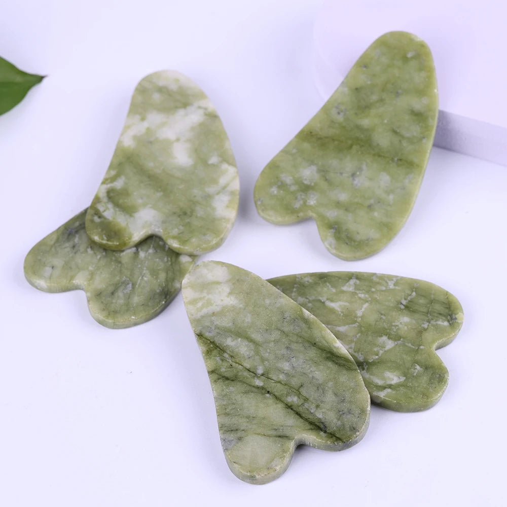 Natural Jade Stone Gua Sha Board Massage Guasha Scraper Plate Face Beauty Health Massager Tools For Face Neck Back Skincare