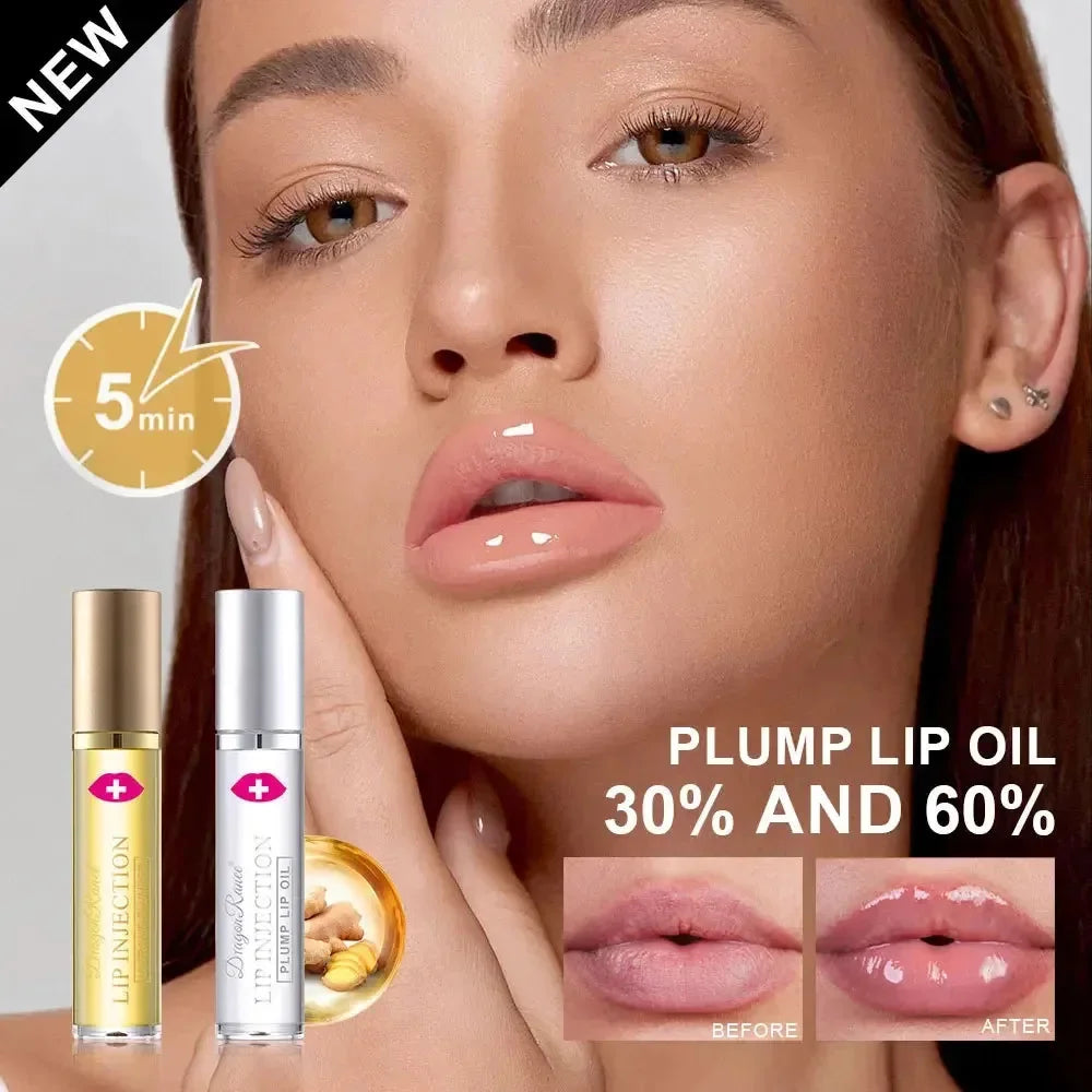 Sexy Lip Plumping Oil Instant Volumising Lip Plumper Increases Elasticity Lip Gloss Fade Lip Fine Lines Moisturizing Lip Care