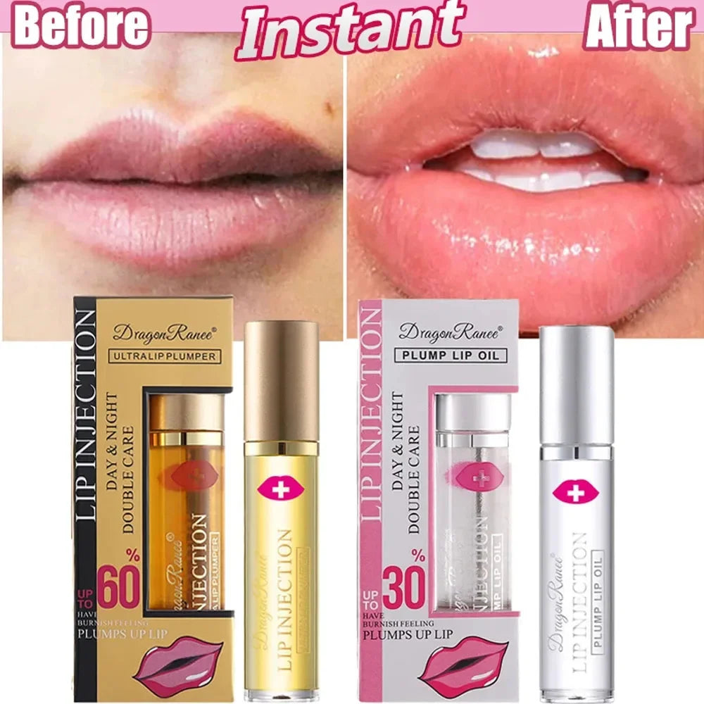 Sexy Lip Plumping Oil Instant Volumising Lip Plumper Increases Elasticity Lip Gloss Fade Lip Fine Lines Moisturizing Lip Care