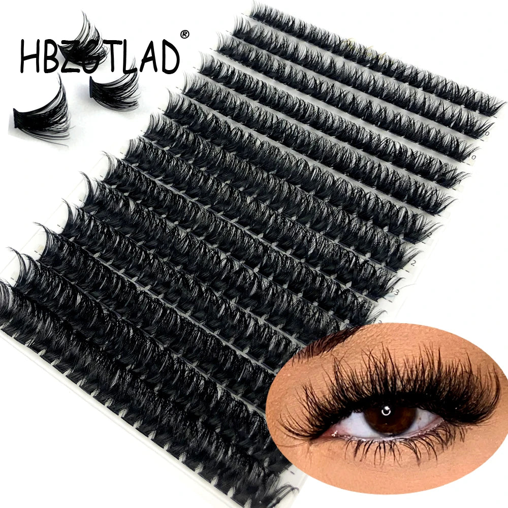 Individual Lashes 3D Russia Volume Eye Lashes Soft Natural Lashes Mink Lash Cluster False Eyelashes