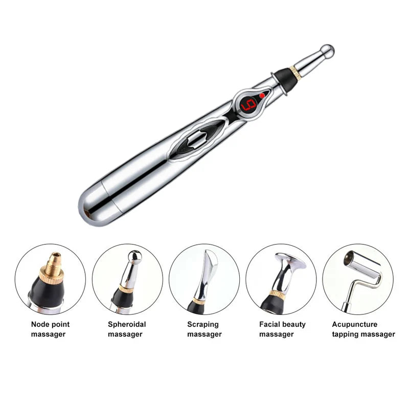 Acupoint Massage Pen Multi-Function Electronic Acupuncture And Moxibustion Meridian Pressing Therapy Energy Pen Pain Relieving