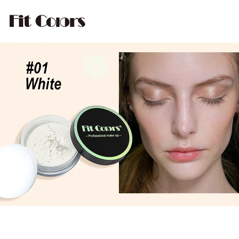 Fit Colors Concealer Smoothing Powder Waterproof, Sweat Resistant and Oil Resistant Makeup Powder Setting Powder