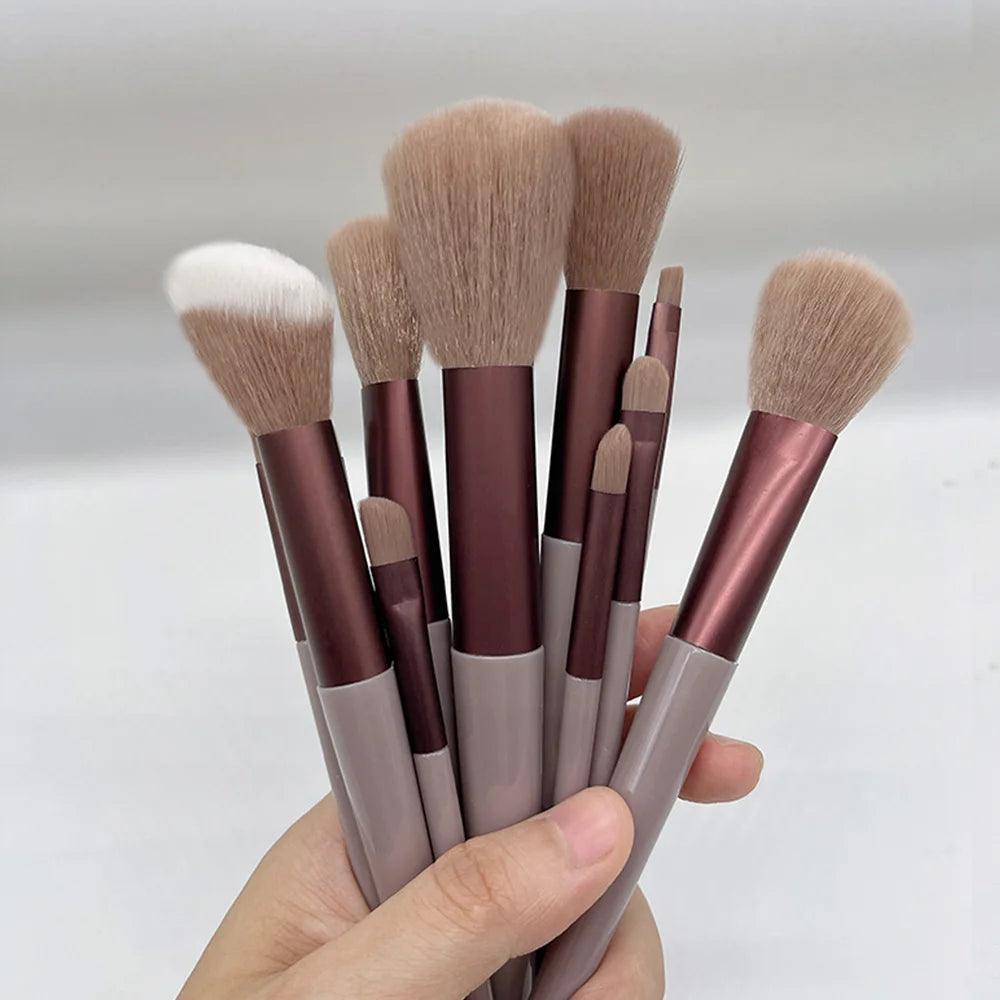 13 PCS Makeup Brushes Set Eye Shadow Foundation Women Cosmetic