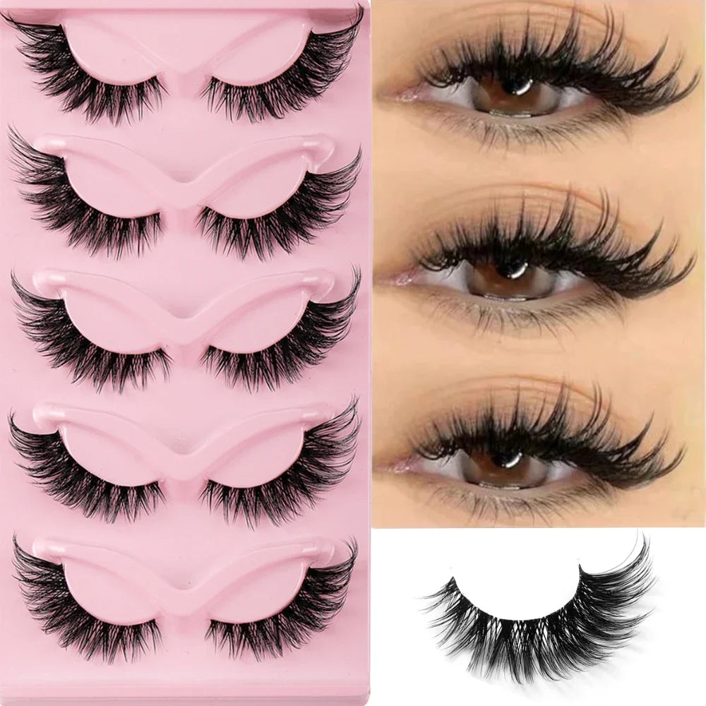 Cat Eye Lashes Faux Mink Eyelashes Natural long Manga Lashes Winged End Eye Elongated Eyelashes Fake Lashes Makeup