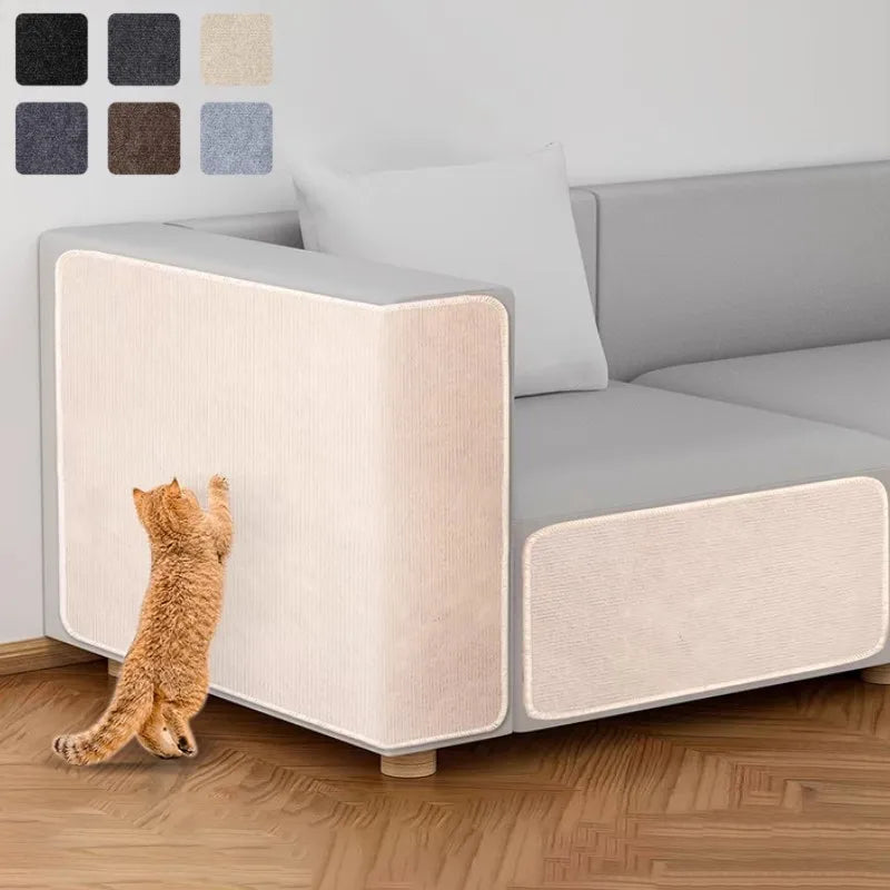 Cat Scratching Mat Cat Scratcher Sofa Protector Scraper For Cats Trimmable Self-adhesive Carpet Cat Scratching Post Pet Products