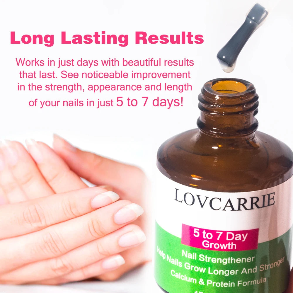 Nail Growth 5 to 7 Day Strong Nail Strengthener Calcium Protein Formula Strong Nails Hardener Protect Soft Thin Nails