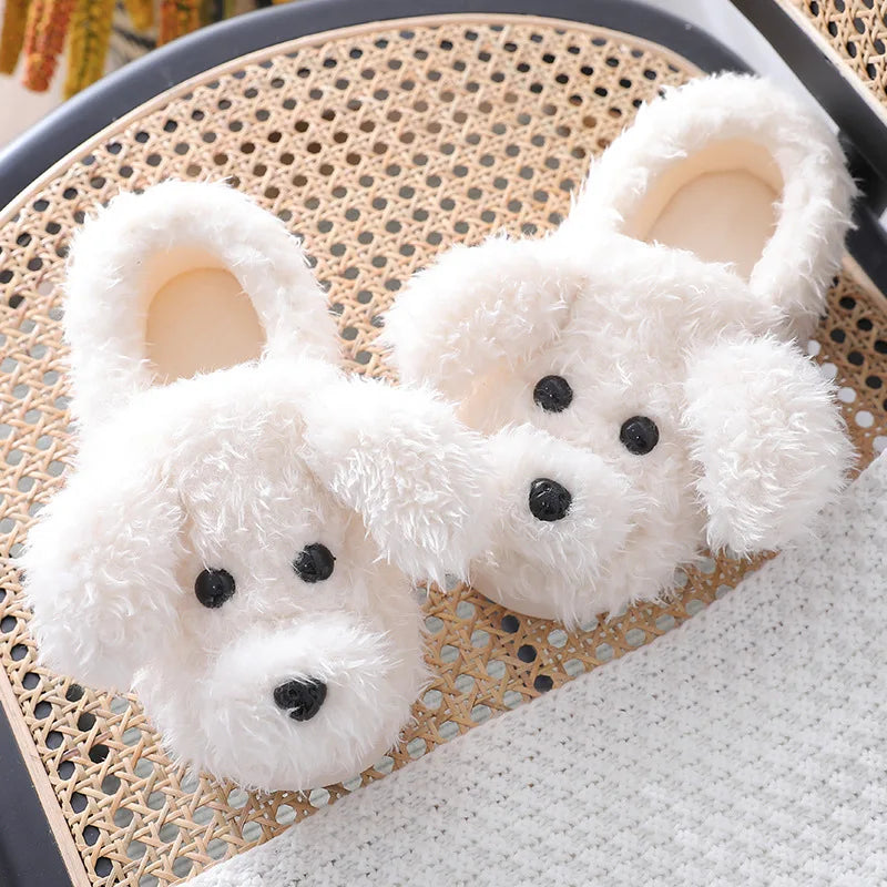 Winter Warm Furry Cotton Shoes Couples Home Indoor Bedroom Cozy Slippers