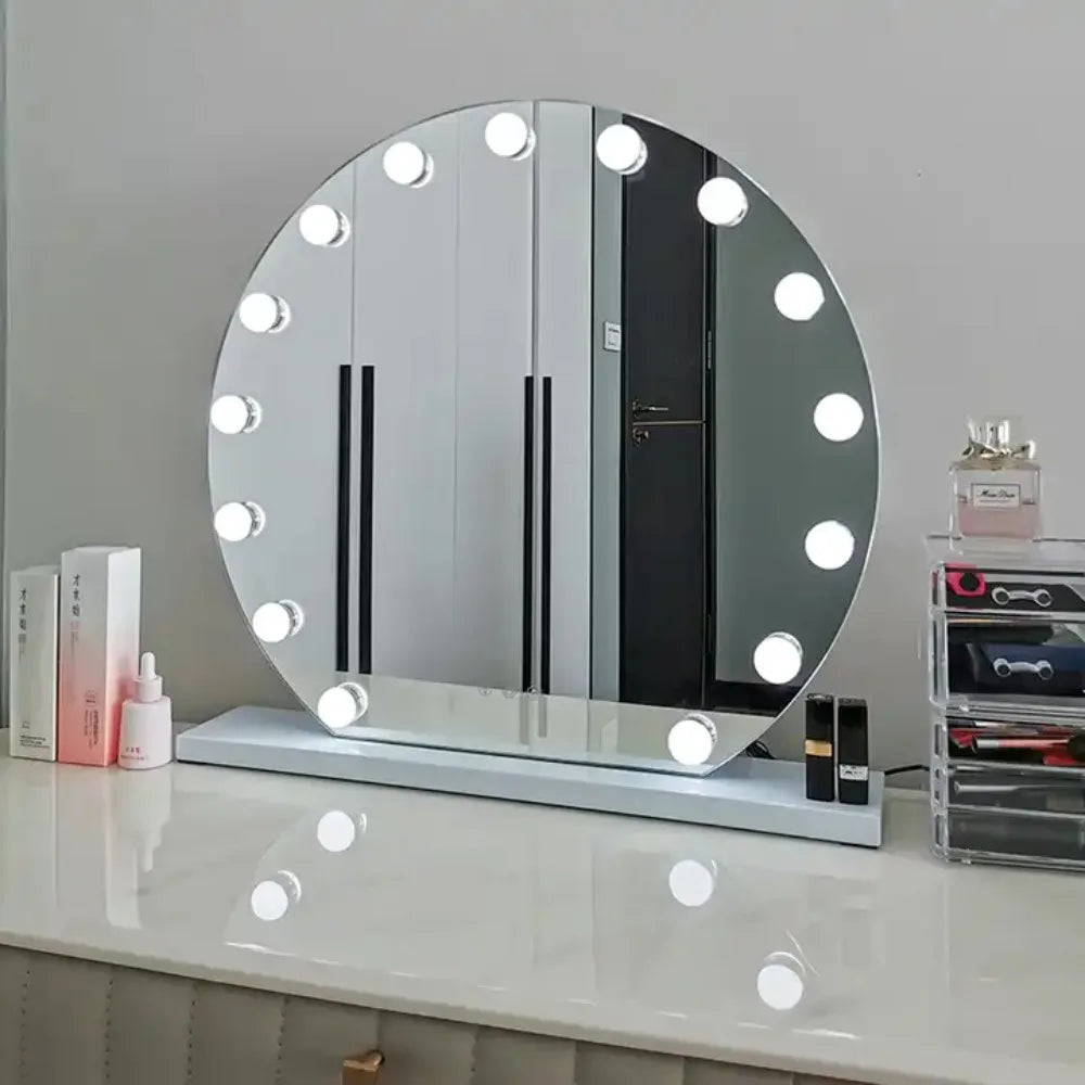 Desktop Makeup Hollywood Mirror 4-6-10 Bulbs Hollywood LED Light Vanity Mirror Mirror Professional Makeup Led Bulb Vanity Mirror