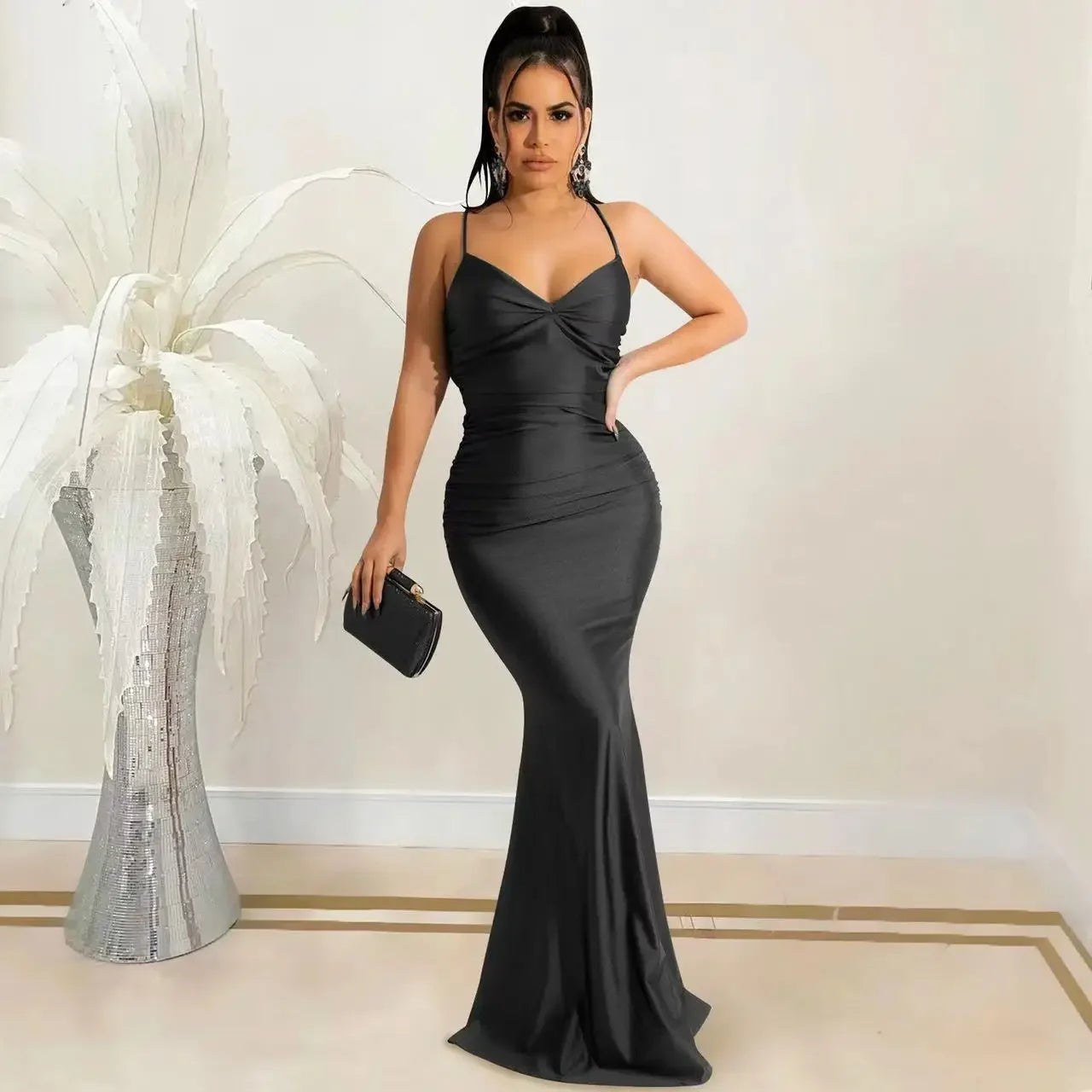 Maxi Dress Backless Bodycon Sexy Streetwear Party Elegant Festival Evening Summer Long Dress