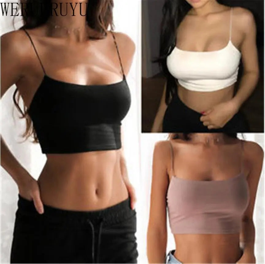 Crop Top Women Aesthetic Streetwear White Black Yellow Red Tank Top for Womens