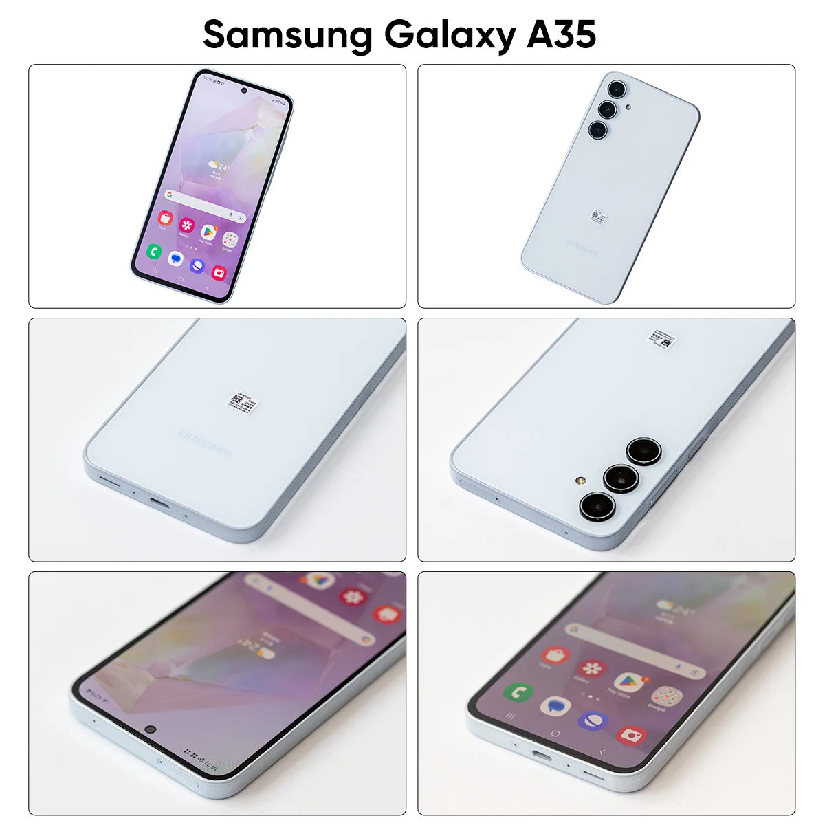 2024 Galaxy A35 5G Smartphone 128GB/256GB Exynos 1380 Android 14 OS 6.6in 120Hz Super AMOLED Display 5000mAh Battery