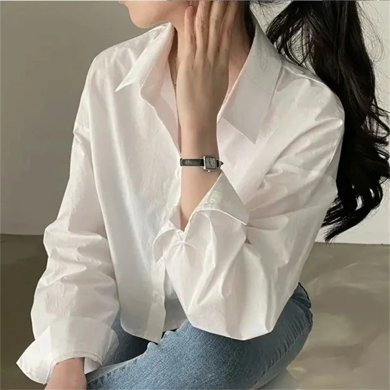 Woman Crop Tops Blouse Party Clothing