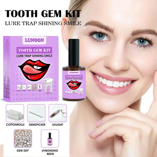 DIY Tooth Gem Kit Super Viscose Water Diamond Crystal Jewelry Tooth Decoration Teeth Easy Remove Install Tooth Jewelry Kit