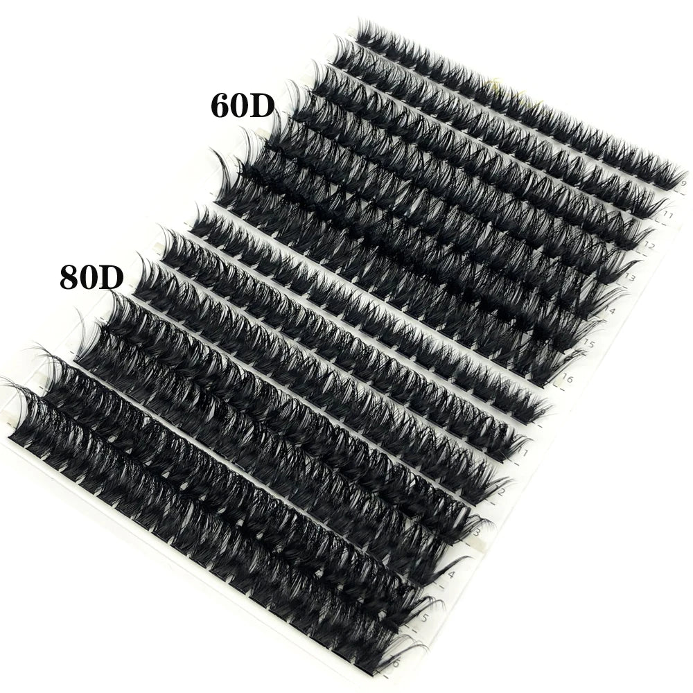 Individual Lashes 3D Russia Volume Eye Lashes Soft Natural Lashes Mink Lash Cluster False Eyelashes