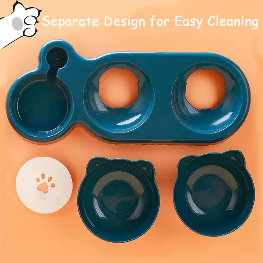 Triple Cat Bowls PetDesign for Cats and Dogs