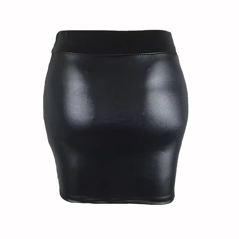 Mini Skirts High-waist Slim Fittness Hip Pencil Skirts Vintage Bodycon Skirt Sexy Clubwear Ladies Office Clothing