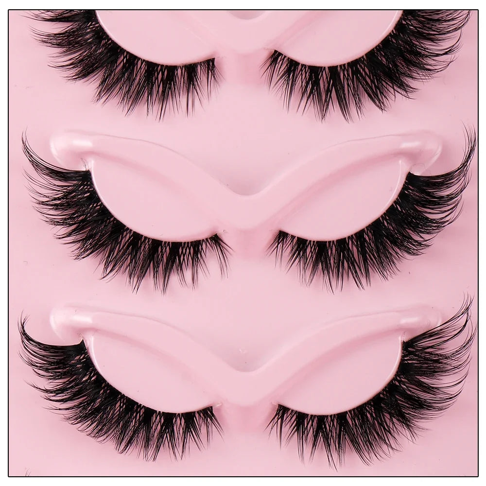 Cat Eye Lashes Faux Mink Eyelashes Natural long Manga Lashes Winged End Eye Elongated Eyelashes Fake Lashes Makeup