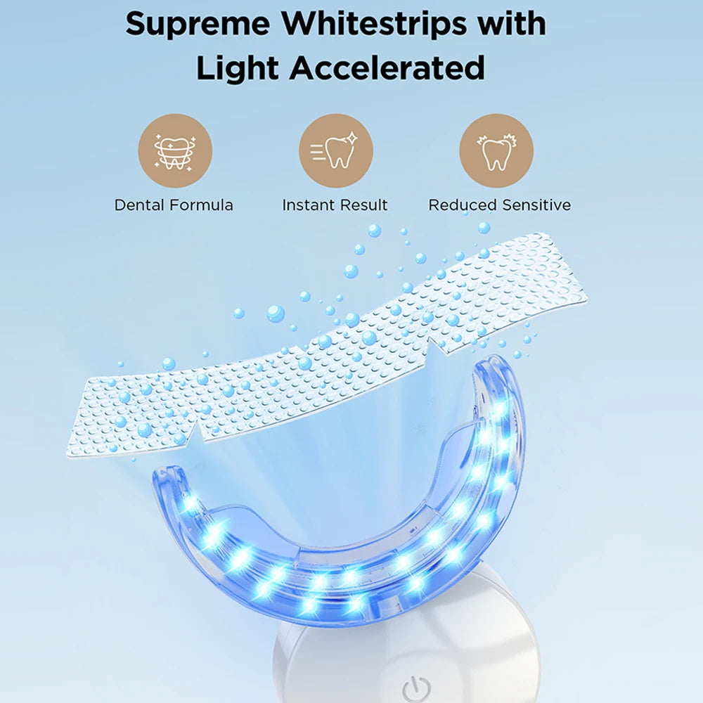 Fairywill Teeth Light Whitening Instrument Lights Oral Hygiene Interdental Healthy Teeth Care Easy to Use and Fast Result