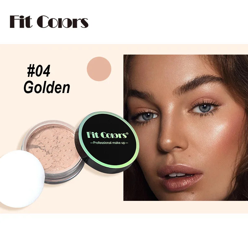 Fit Colors Concealer Smoothing Powder Waterproof, Sweat Resistant and Oil Resistant Makeup Powder Setting Powder