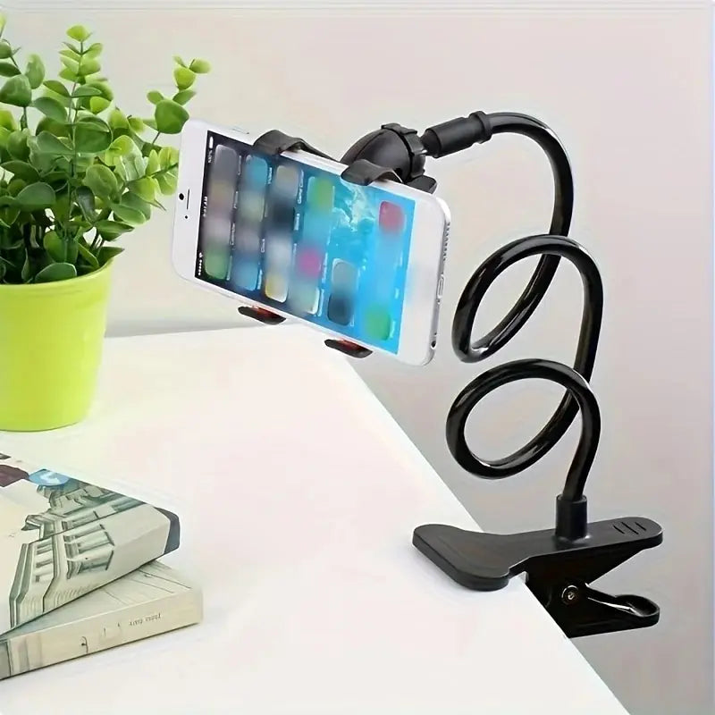 1PC Lazy Mobile Phone Holder Universal Version Double Clip Bedside Phone Holder Multi-functional Bed Extension Creative Tool