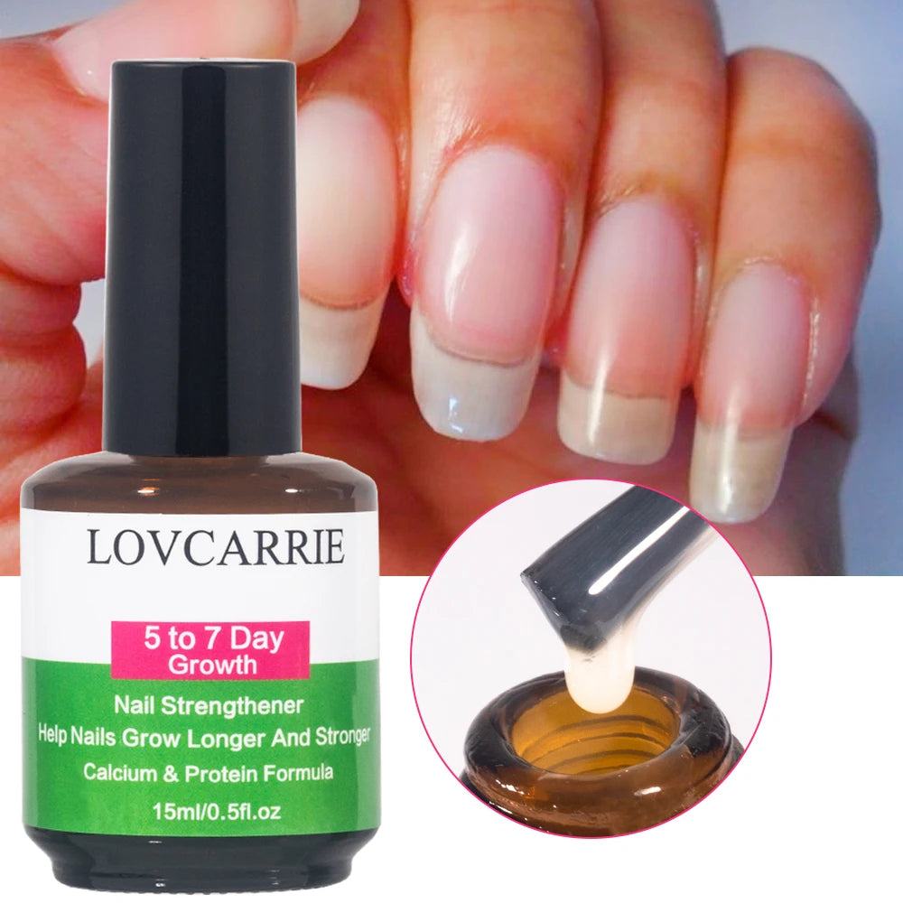 Nail Growth 5 to 7 Day Strong Nail Strengthener Calcium Protein Formula Strong Nails Hardener Protect Soft Thin Nails