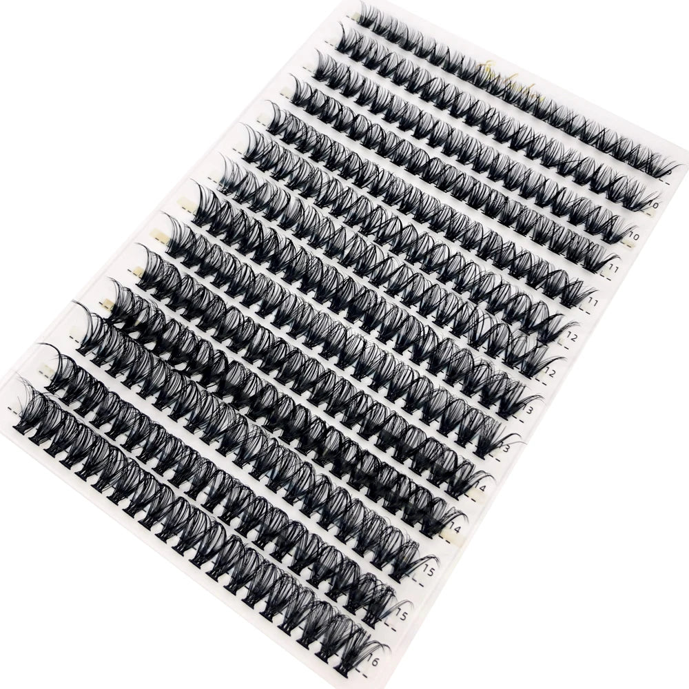 Individual Lashes 3D Russia Volume Eye Lashes Soft Natural Lashes Mink Lash Cluster False Eyelashes