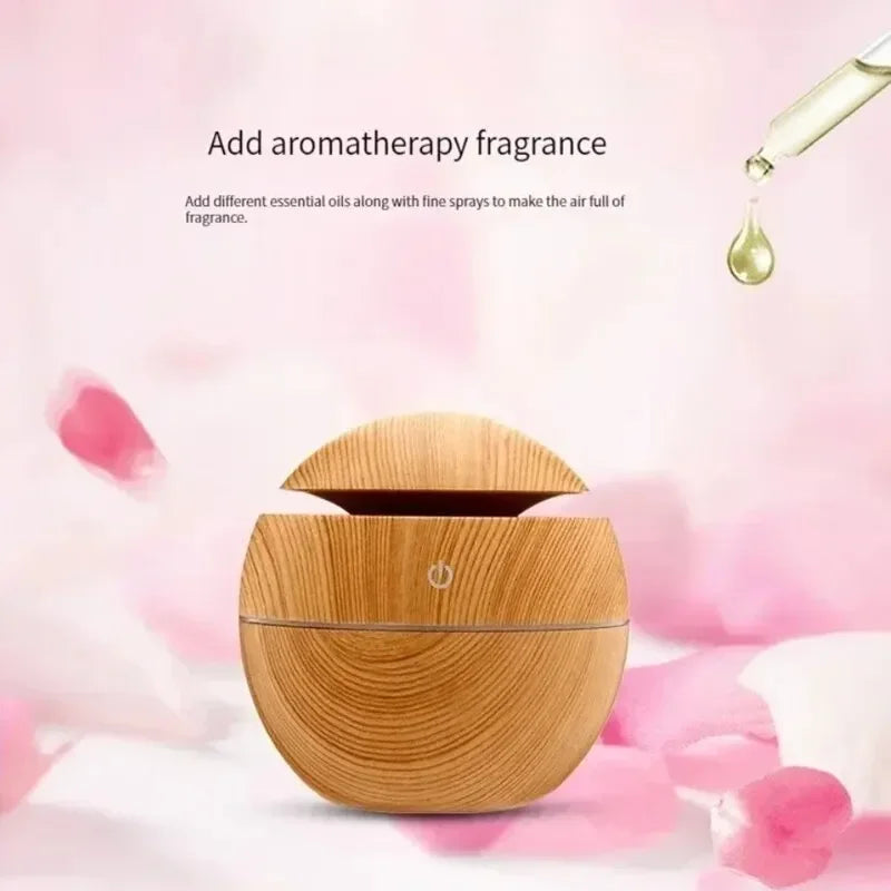 Sprayer Essential Oil Fragrance Mini Home Wood Grain Air Humidifier Electric Air Aroma Diffuser Purifie