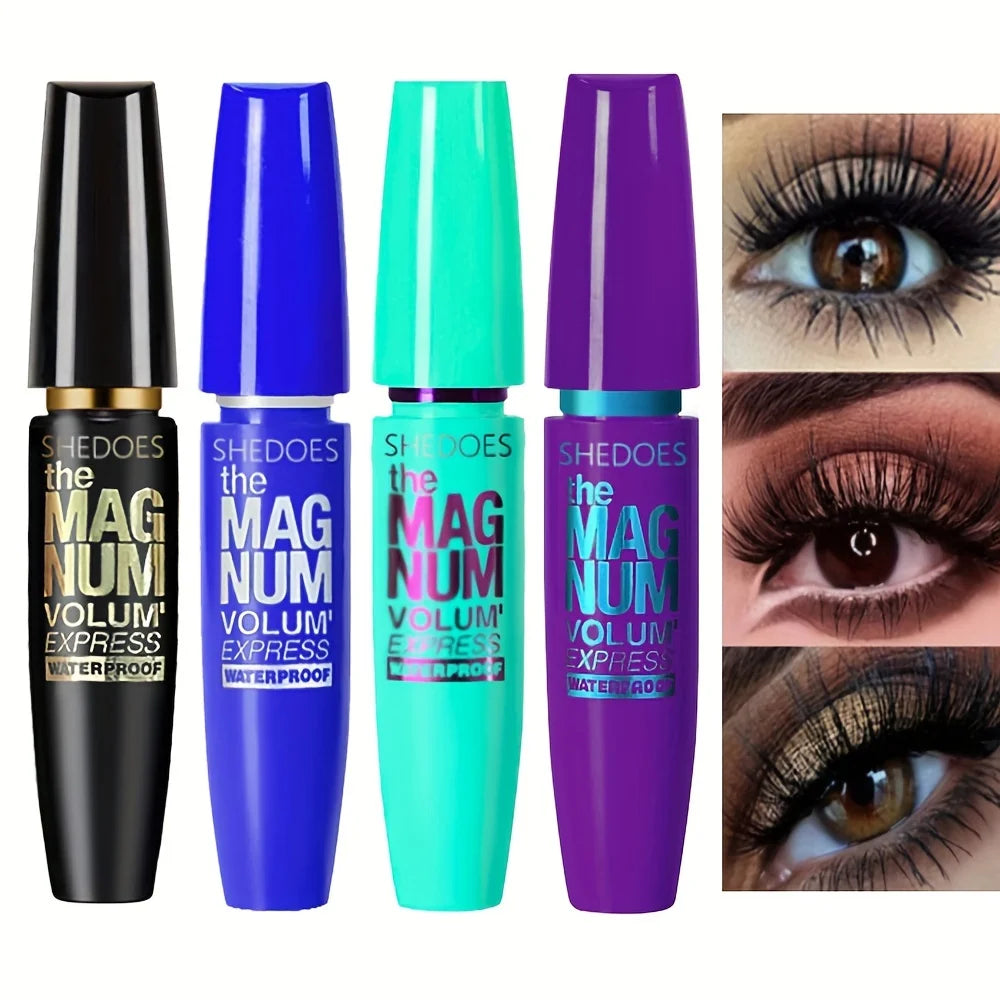 4D Black Mascara Thickening, Lengthening, Curling, Waterproof Liquid Fiber Mascara